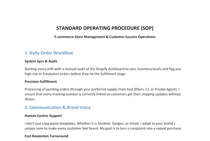 be your shopify store manager and expert customer support agent